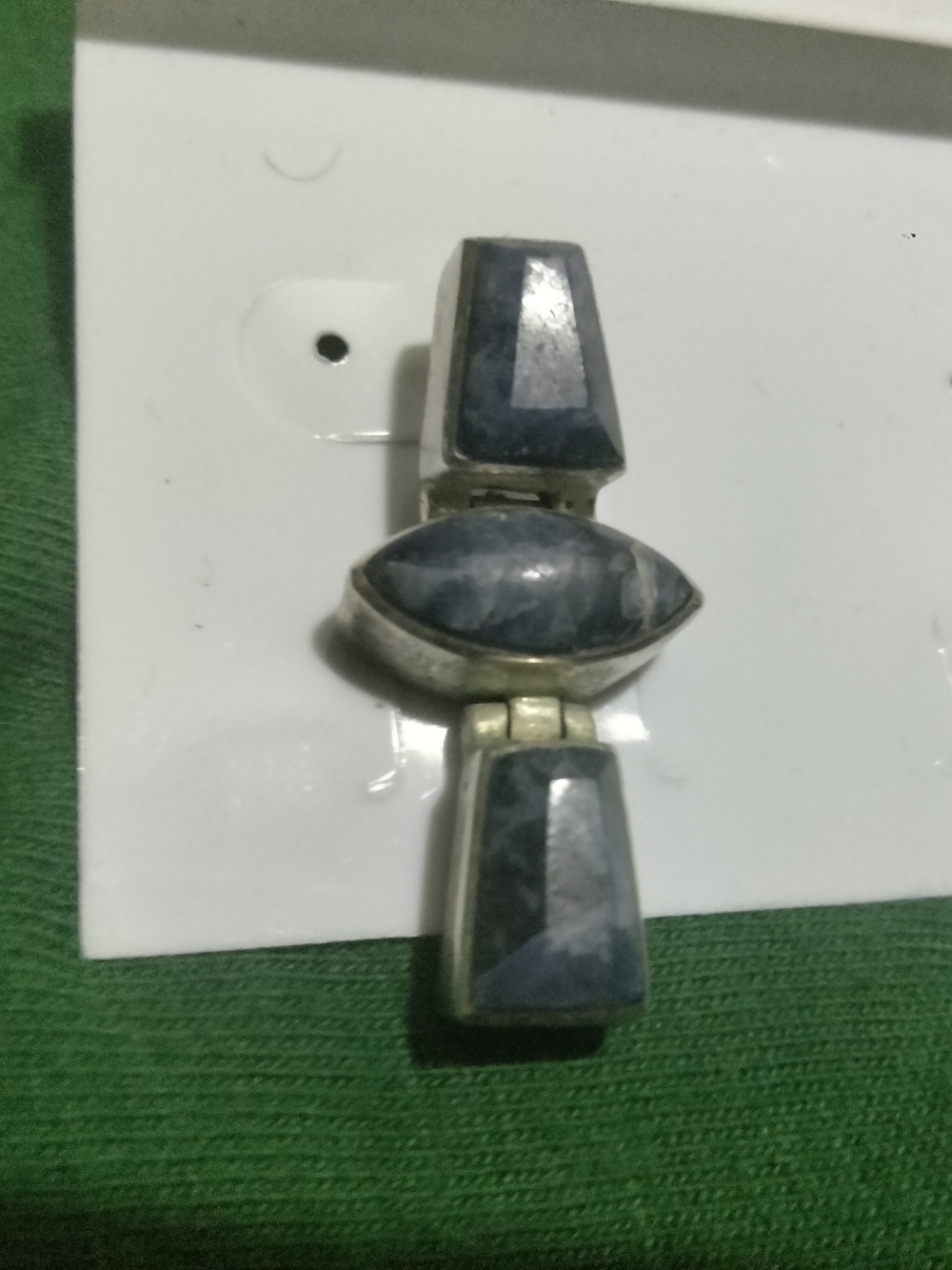 vintage Mexican silver earrings with the hallmarks 950 and TO-98 MEXICO